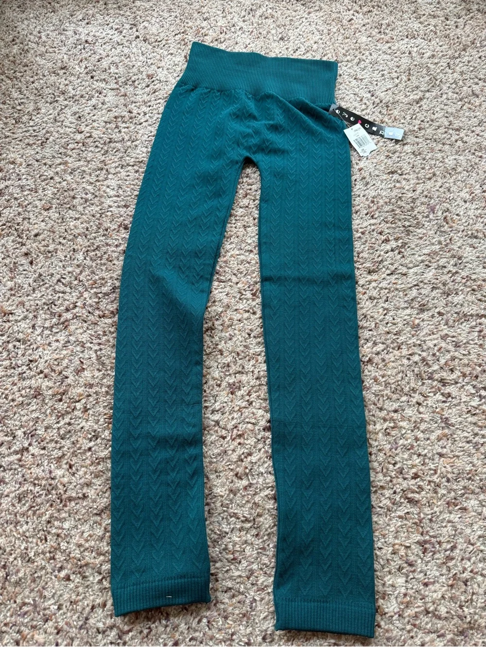 Women's Teal Knit Flare Jeans